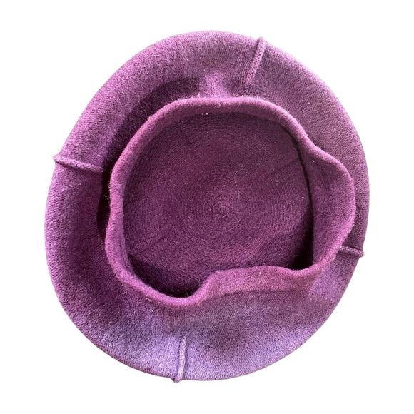 Vintage wool Purple Beret - Picture 2 of 6
